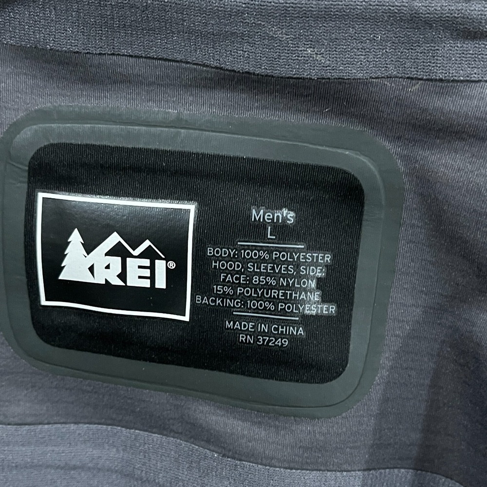 REI E1 Elements Jacket‎ Men Large Black Full Zip … - image 6